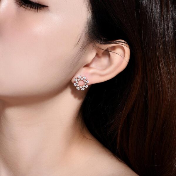 Fei Liu Lilia Openwork Stud Earrings LIL-925P-001-CZ00 -top_0008_LIL-925P-201-CZ00